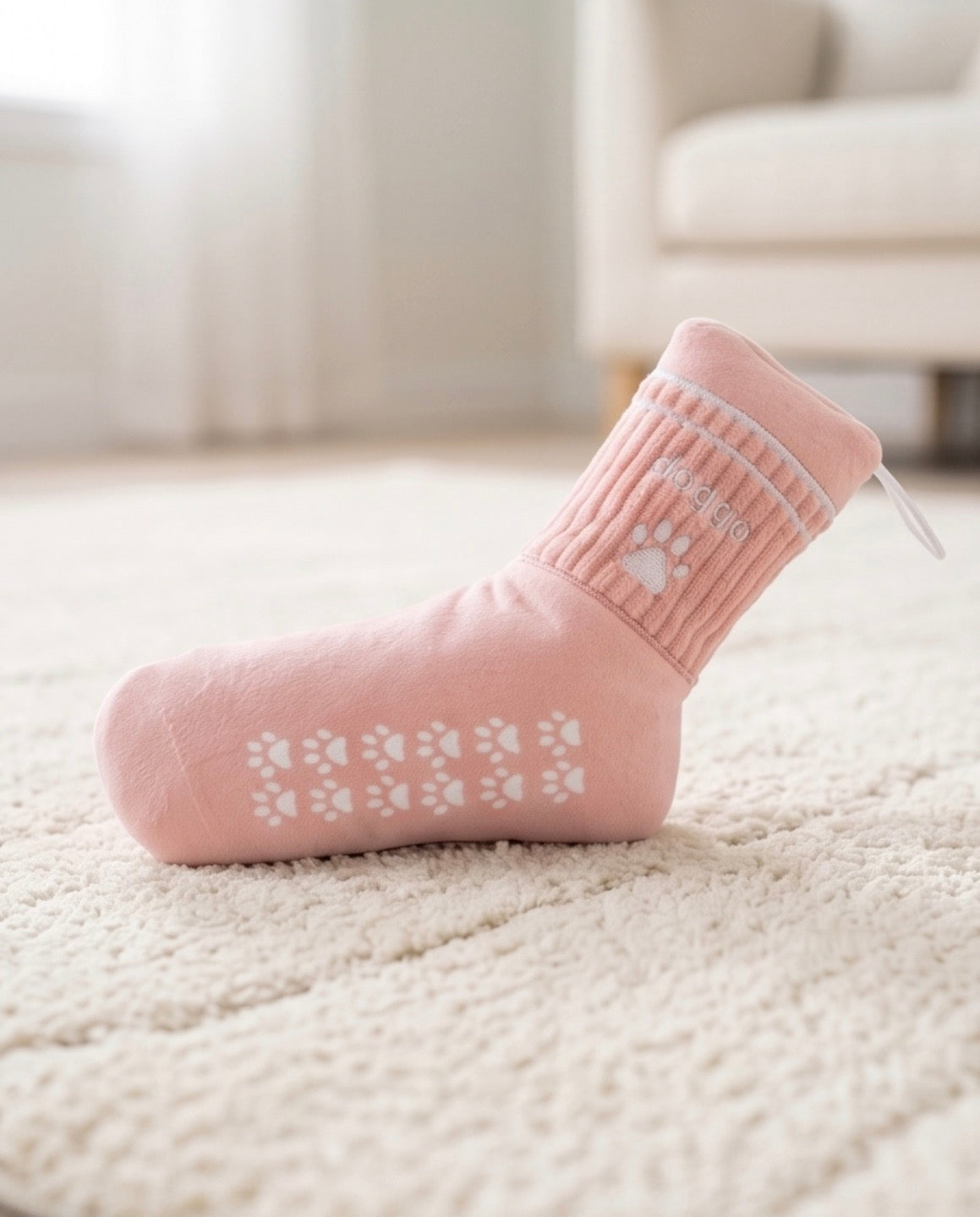 Doggo Athletic Sock | Squeaky Plush Dog Toy with Crinkle & Mesh Lining