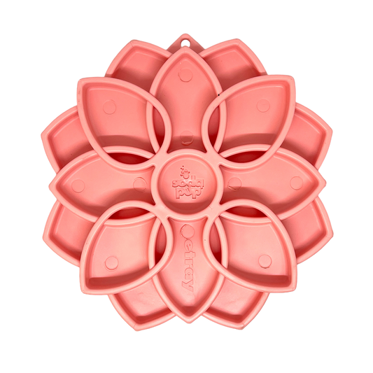 Mandala Softie eTray Shallow Slow Feeder Dog Bowl with Suction Cups |  USA Made
