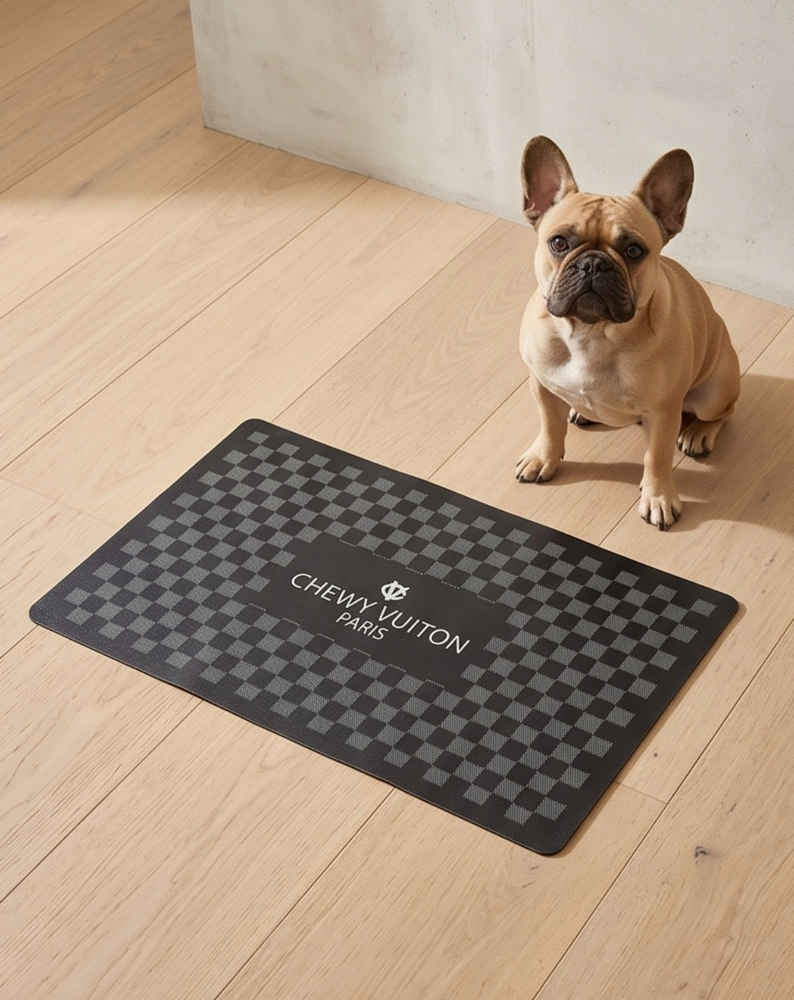 Black Checker Chewy Vuiton Placemat