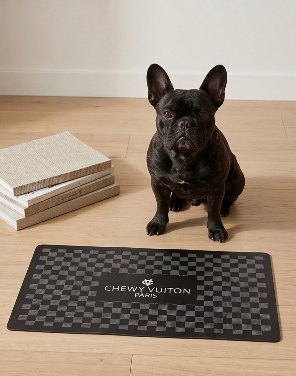 Black Checker Chewy Vuiton Placemat