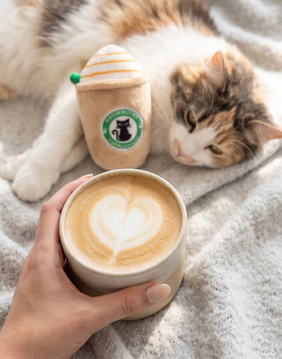 Meowbucks (2 coffee cups) - Organic Catnip