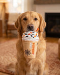 Load image into Gallery viewer, Pupkin' Donuts Halloween Iced Cup | Squeaky Plush Dog Toy with Crinkle & Mesh Lining
