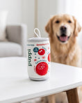 Load image into Gallery viewer, Puppi Grrranberry Fizz Holiday Plush Dog Toy | Squeaky Plush Dog Toy with Crinkle & Mesh Lining
