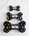 Load image into Gallery viewer, Black Monogram Chewy Vuiton Bone
