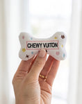 Load image into Gallery viewer, White Chewy Vuiton Bone Toy
