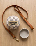 Load image into Gallery viewer, Tan Checker Chewy Vuiton Ball
