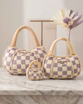 Load image into Gallery viewer, Tan Checker Chewy Vuiton Handbag
