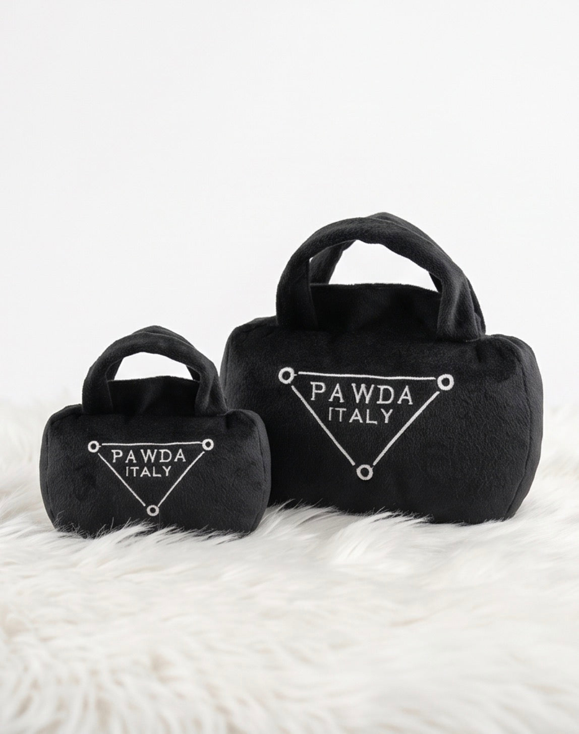 Pawda Handbag Plush Dog Toy | Squeaky Plush Dog Toy with Crinkle & Mesh Lining