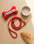 Load image into Gallery viewer, Chewlulemon Bone | Squeaky Plush Dog Toy with Crinkle & Mesh Lining

