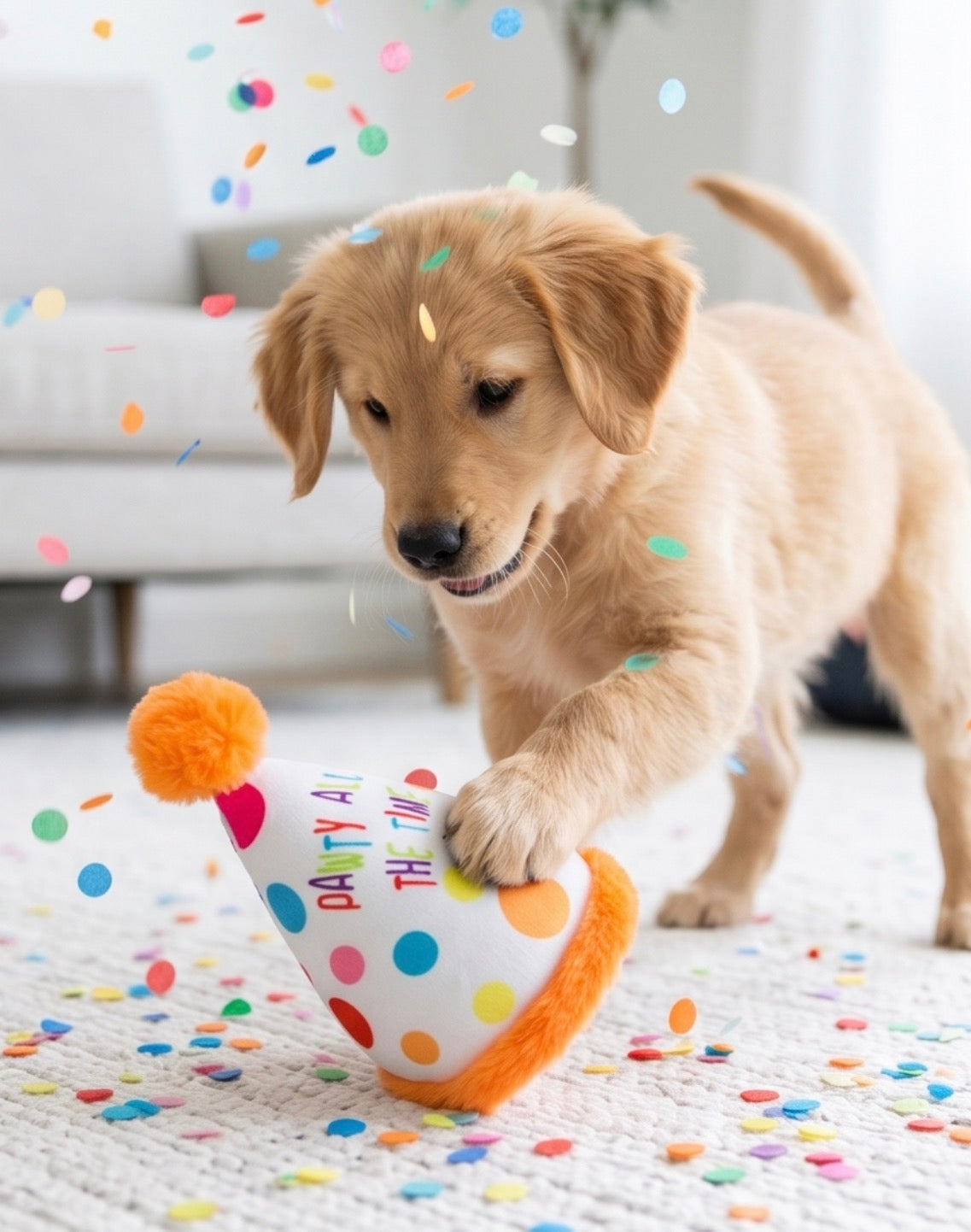 Happy Birthday Pawty Hat Toy