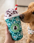 Load image into Gallery viewer, Starbarks Puppermint Mocha - Green Stars Cup Christmas Plush Dog Toy Holidays

