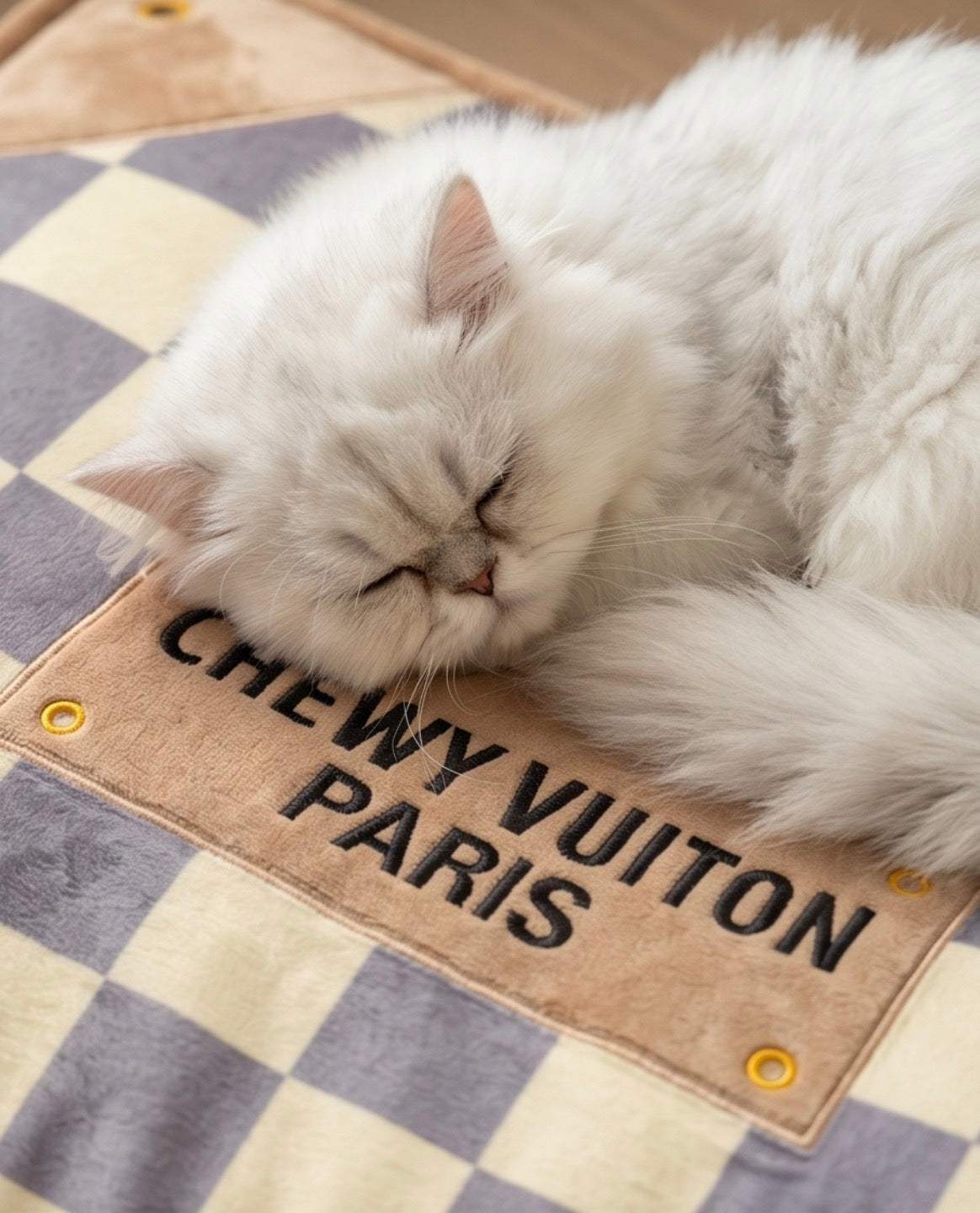 Checker Chewy Vuiton Bed
