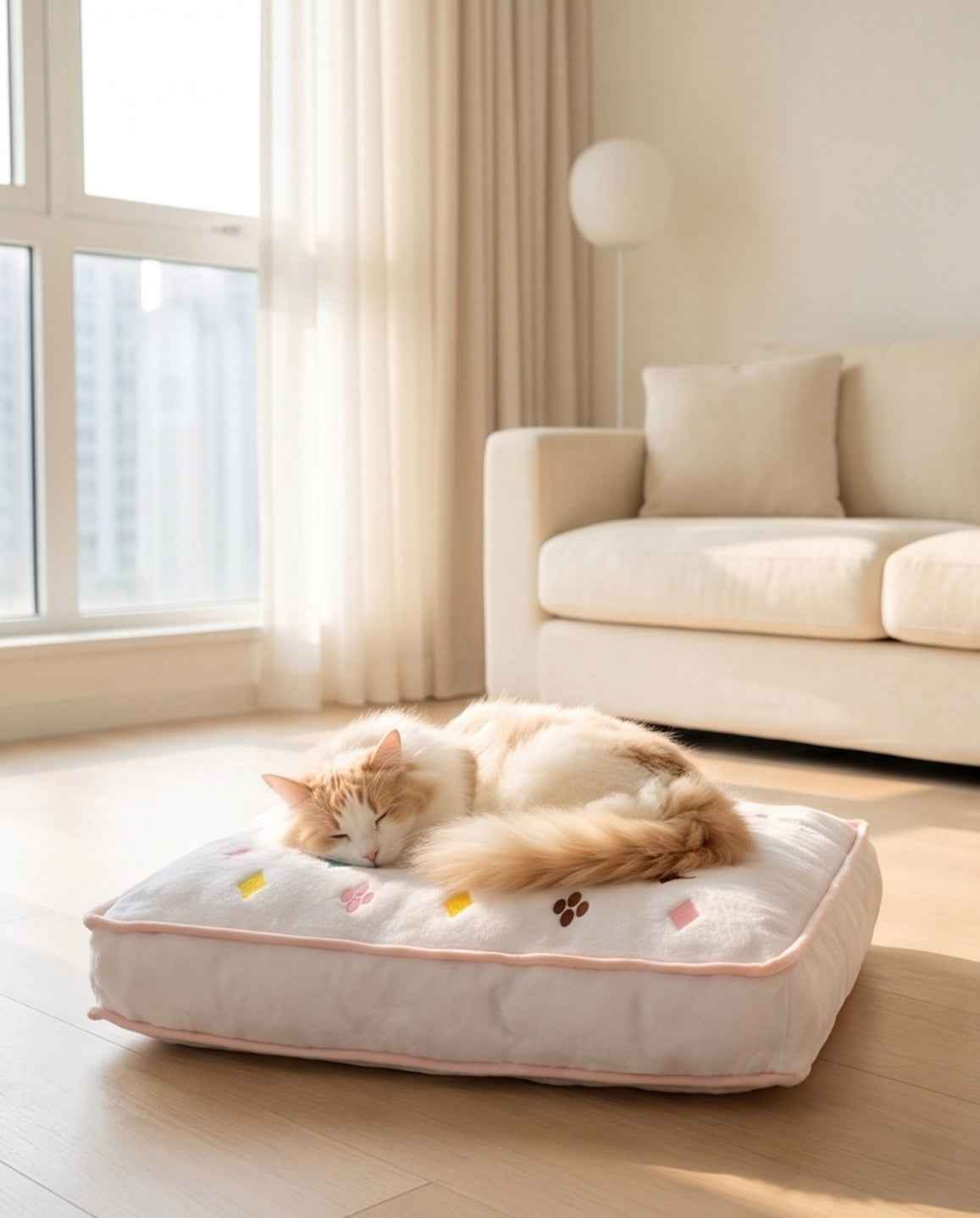 White Chewy Vuiton Bed
