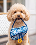 Load image into Gallery viewer, Dogior Saddle Bag - Navy  | Squeaky Plush Dog Toy with Crinkle & Mesh Lining
