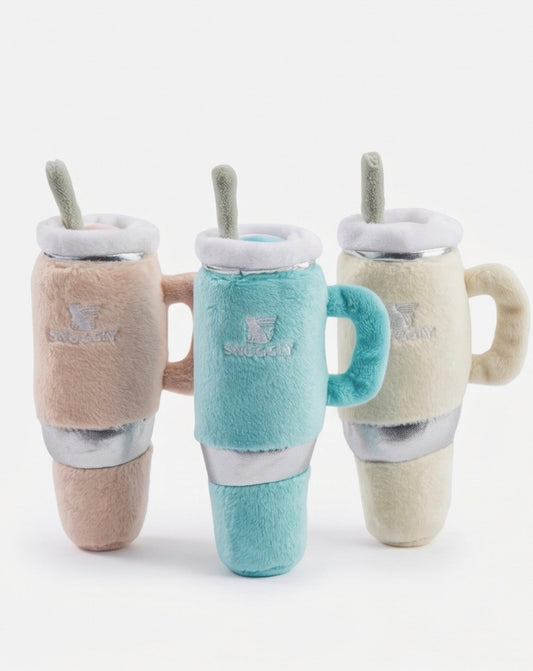 Snuggly Cup 3-Pack (Teal, Ivory, Blush) - Organic Catnip