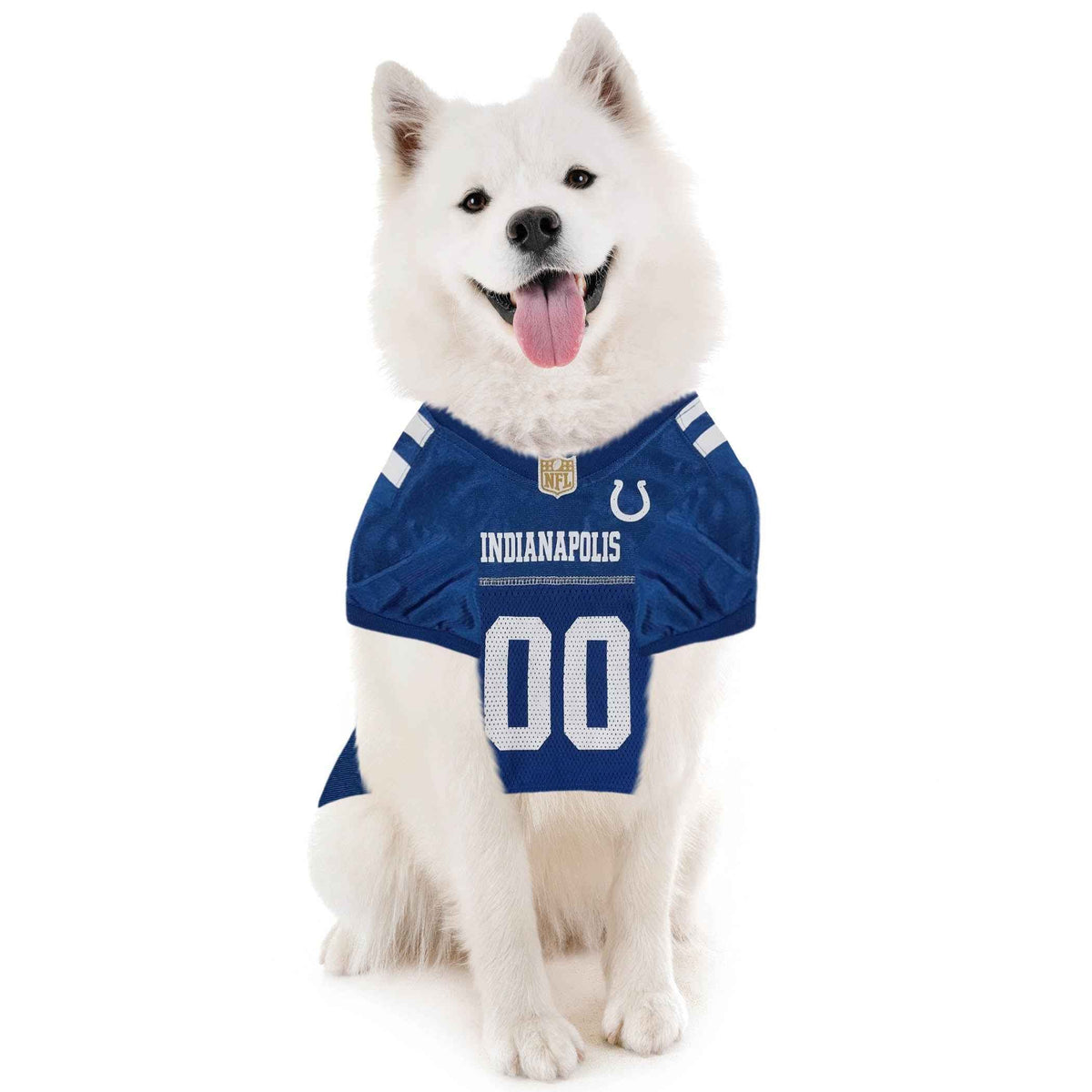 NFL Indianapolis Colts Striped Mesh Dog Jersey