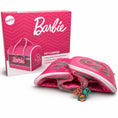 Load image into Gallery viewer, Pet Carrier - Barbie Quilted Vegan Leather with Mesh Window Panels and Glitter Appliques Pink
