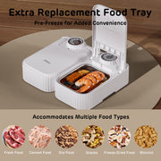 Bento Two Meal Automatic Pet Feeder with Ice Packs 
