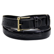 ExionPro Glossy Leather Fancy Stitched Belt