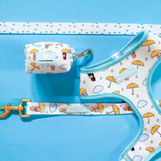 Frenchie Duo Reversible Harness - It's Raining Frenchies