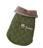 Sleeveless Fleece Lined Winter Jacket Army