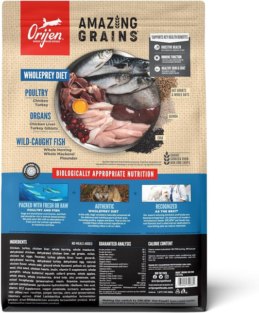 Orijen Amazing Grains Original Dry Dog Food 