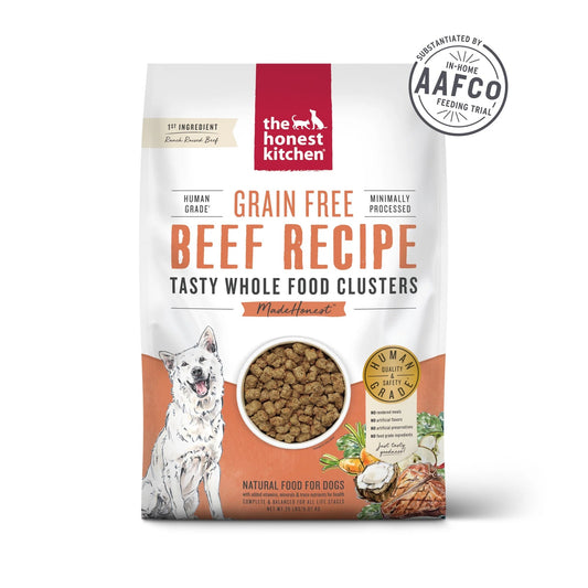 Honest Kitchen Clusters Small Breed Grain Free Beef Dry Dog Food (4lb) 