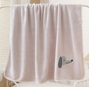 Gray Dachshund Bath Towel