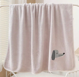 Gray Dachshund Bath Towel