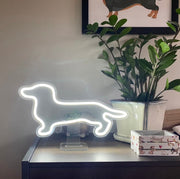 Dachshund Shape Neon Light