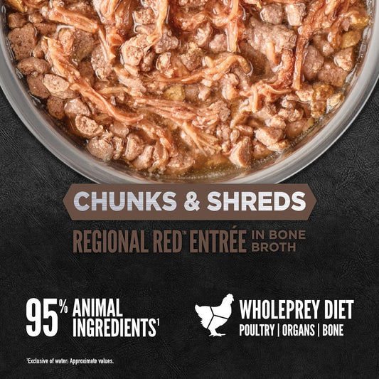 Orijen Grain Free Chunks & Shreds, Regional Red Wet Cat Food (3oz) 