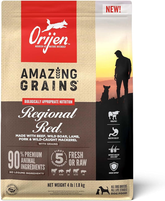 Orijen Amazing Grains Regional Red Dry Dog Food 