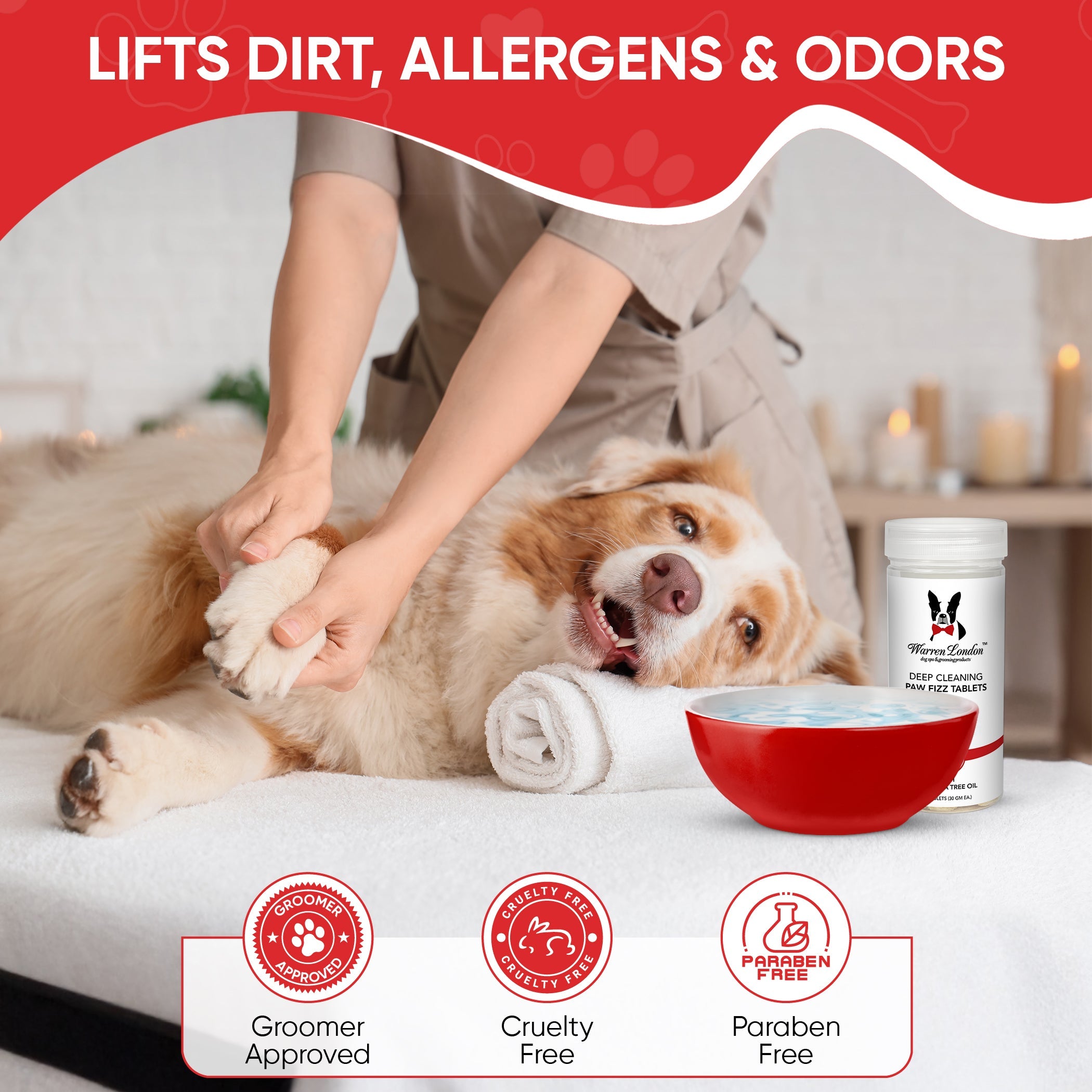 Deep Cleaning Paw Fizz Balls - Professional Size 