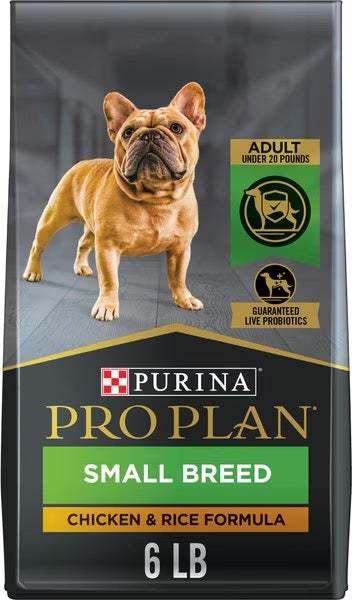 Pro Plan Adult Small Breed Shredded Blend Chicken & Rice Formula Dry Dog Food (6lb) 