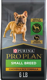 Pro Plan Adult Small Breed Shredded Blend Chicken & Rice Formula Dry Dog Food (6lb) 