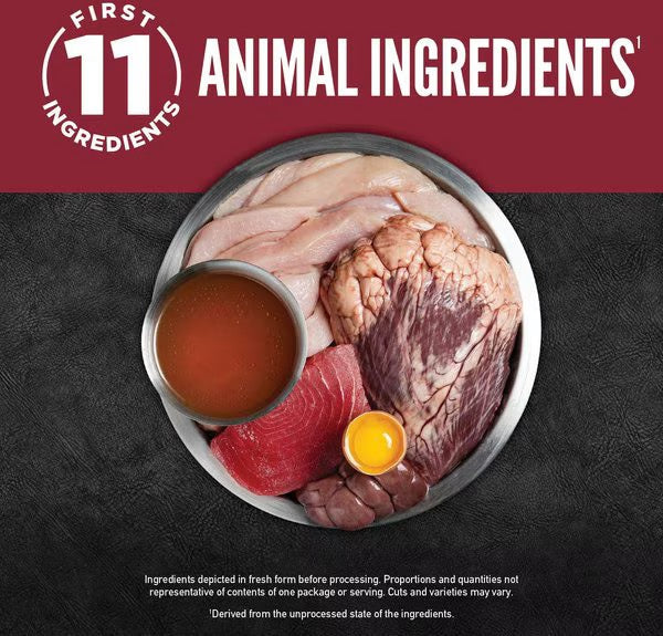 Orijen Grain Free Chunks & Shreds Beef & Tuna Wet Cat Food (3oz) 