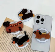 French Dachshund Mobile Phone Stand & Grip