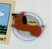 French Dachshund Mobile Phone Stand & Grip 