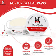 Paw Defense Wax - Soothes, Moisturizes and Protects Dog's Paw Pads 