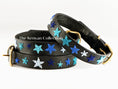 Load image into Gallery viewer, TKC Indigo Stars Beaded Dog Collar
