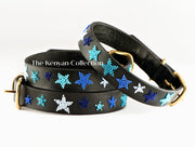 TKC Indigo Stars Beaded Dog Collar