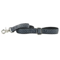 Load image into Gallery viewer, Industrial Geometric Black Velvet Essential Dog Leash

