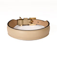 Load image into Gallery viewer, Leather Dog Collar in Mud - Plain, Made in Italy
