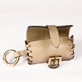 Load image into Gallery viewer, Napa Leather Dog Waste Bag Holder in Mud, Made in Italy
