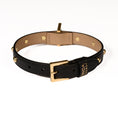 Load image into Gallery viewer, Leather Dog Collar in Black - Sphere, Made in Italy

