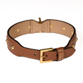 Load image into Gallery viewer, Leather Dog Collar in Brown - Sphere, Made in Italy
