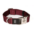 Load image into Gallery viewer, Ribbon Dog Collar in Wine, Made in Italy
