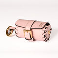 Load image into Gallery viewer, Napa Leather Dog Waste Bag Holder in Pink, Made in Italy
