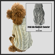 Irish Isle Handknit, Mockneck, Silver 