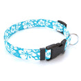 Load image into Gallery viewer, Personalized Island Floral Blue Dog Collar
